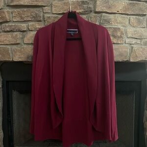 Karen Scott maroon cardigan. Size 1X